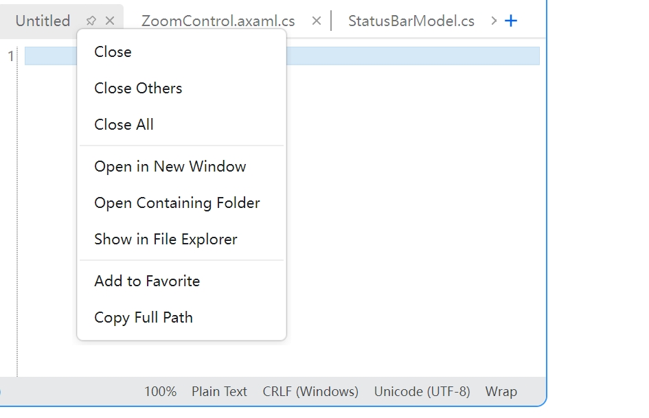 Multi-Tab Operation